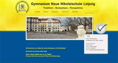 Desktop Screenshot of neuenikolaischule.de